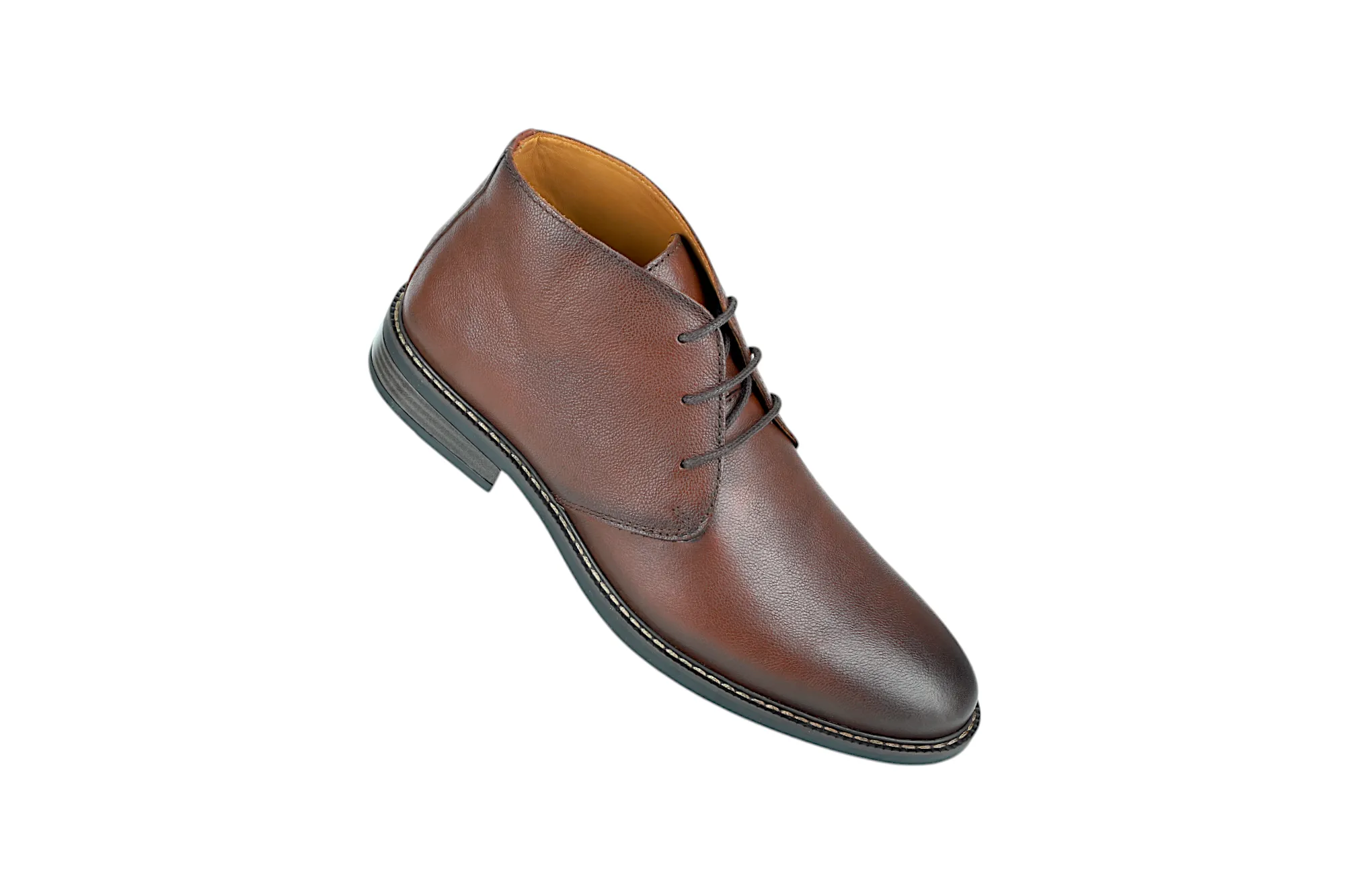 Mens Premium Leather Casual Boot Shoe 91531