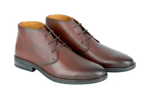 Mens Premium Leather Casual Boot Shoe 91531