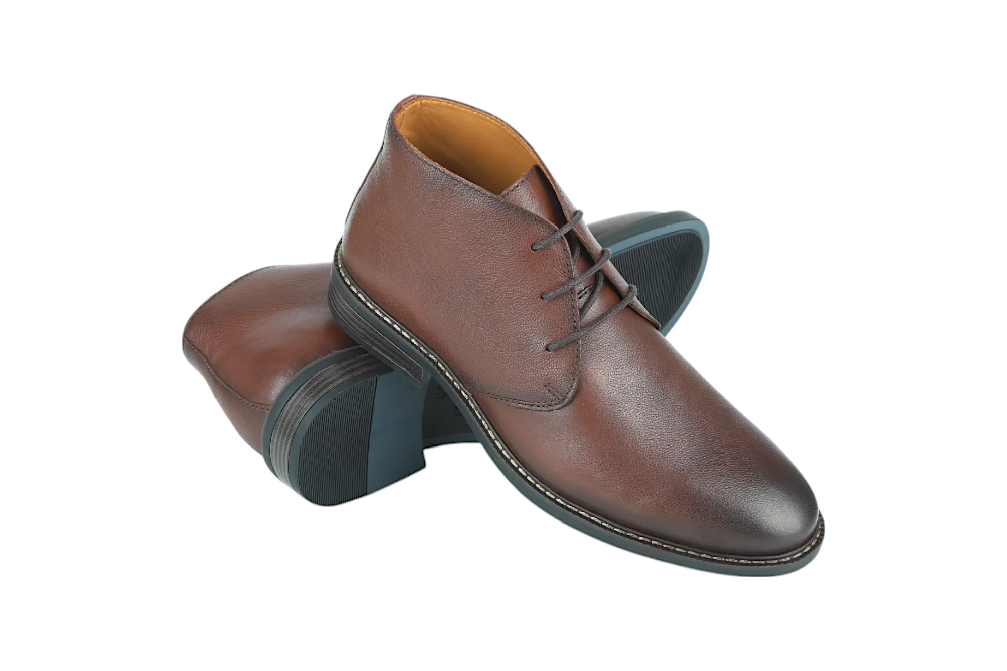 Mens Premium Leather Casual Boot Shoe 91531