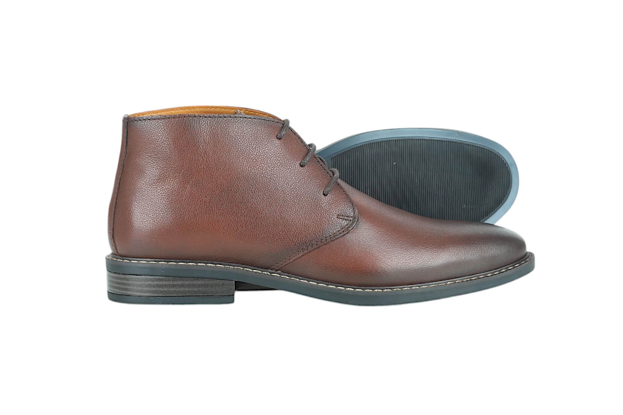 Mens Premium Leather Casual Boot Shoe 91531
