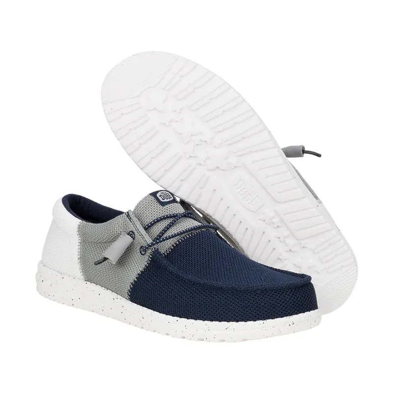 Men's Wally Tri Varsity Mesh Navy/Grey