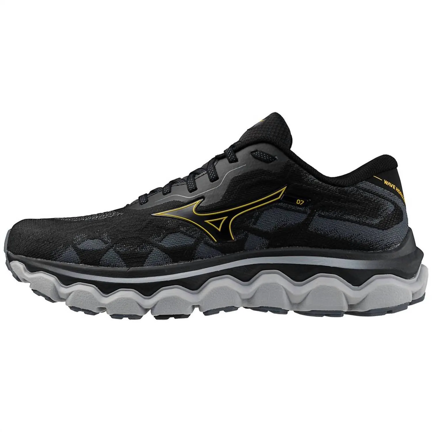 Men's Wave Horizon 7 Running Shoe In Black/citrus