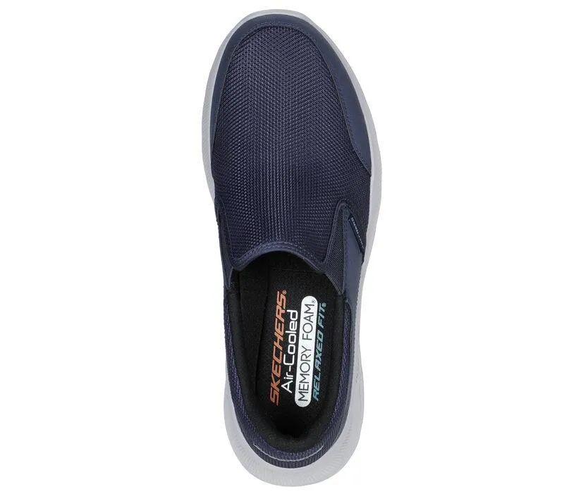 Men's Wide Fit Skechers 232515 Equalizer 5.0 Persistable Trainers - Navy
