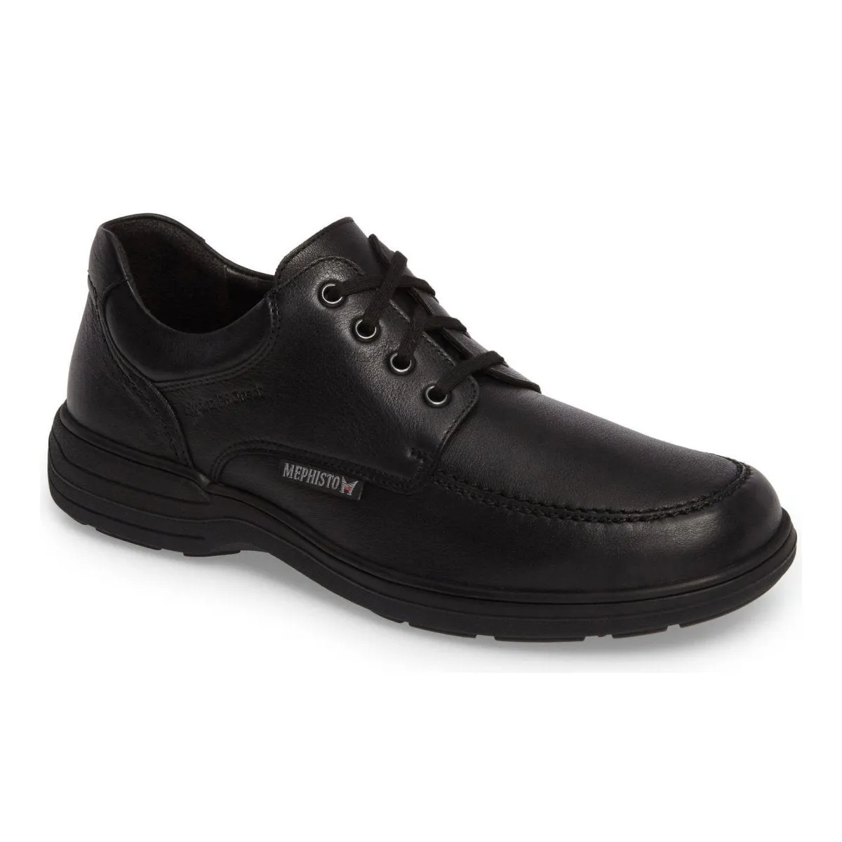 Mephisto Men's DoukHydroProtect Moc Toe Derby Black Waterproof
