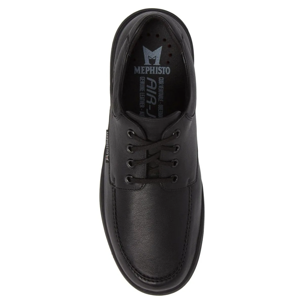 Mephisto Men's DoukHydroProtect Moc Toe Derby Black Waterproof