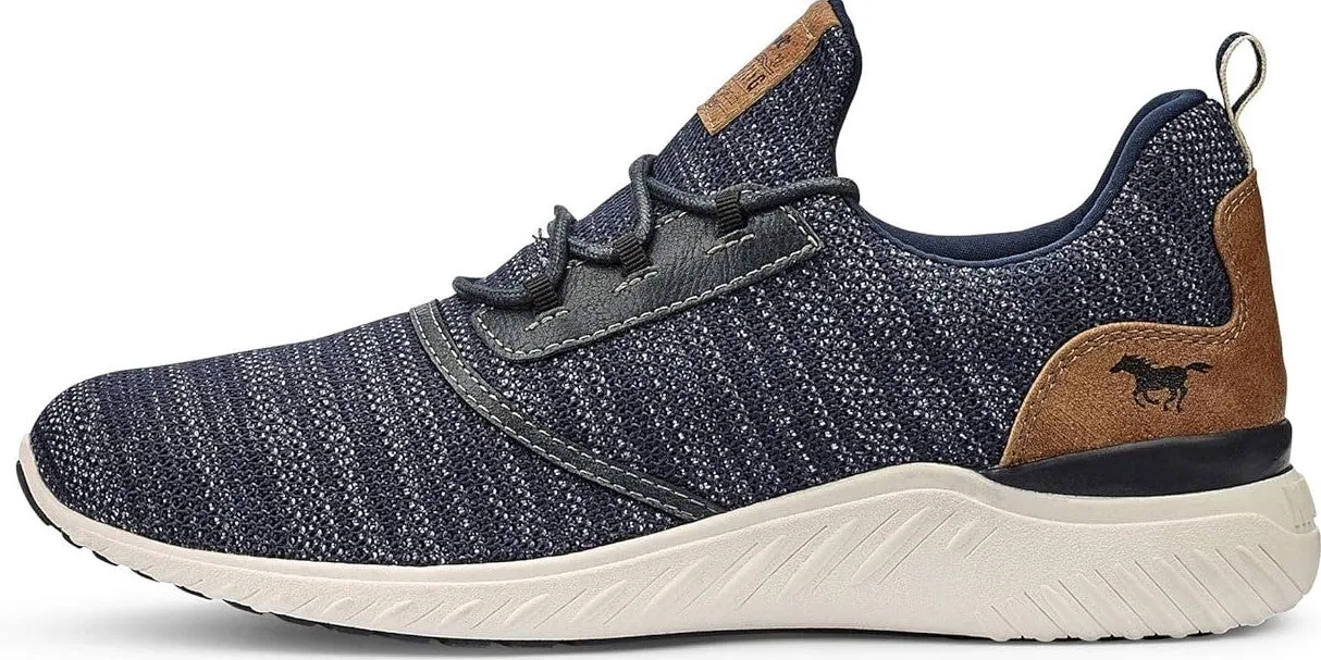 Mustang Mesh Style Lightweight Runners Navy