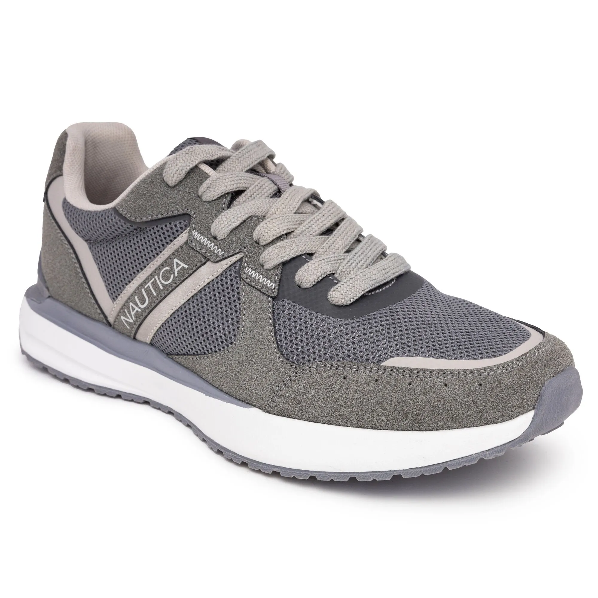 Nautica Mens Logo Lace-Up Sneaker