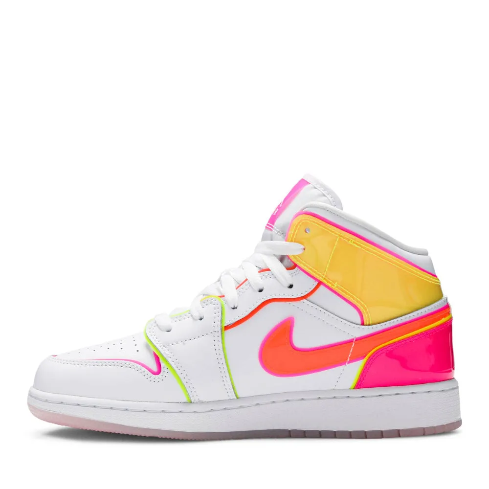 NIKE AIR JORDAN1 MID GS EDGE GLOW