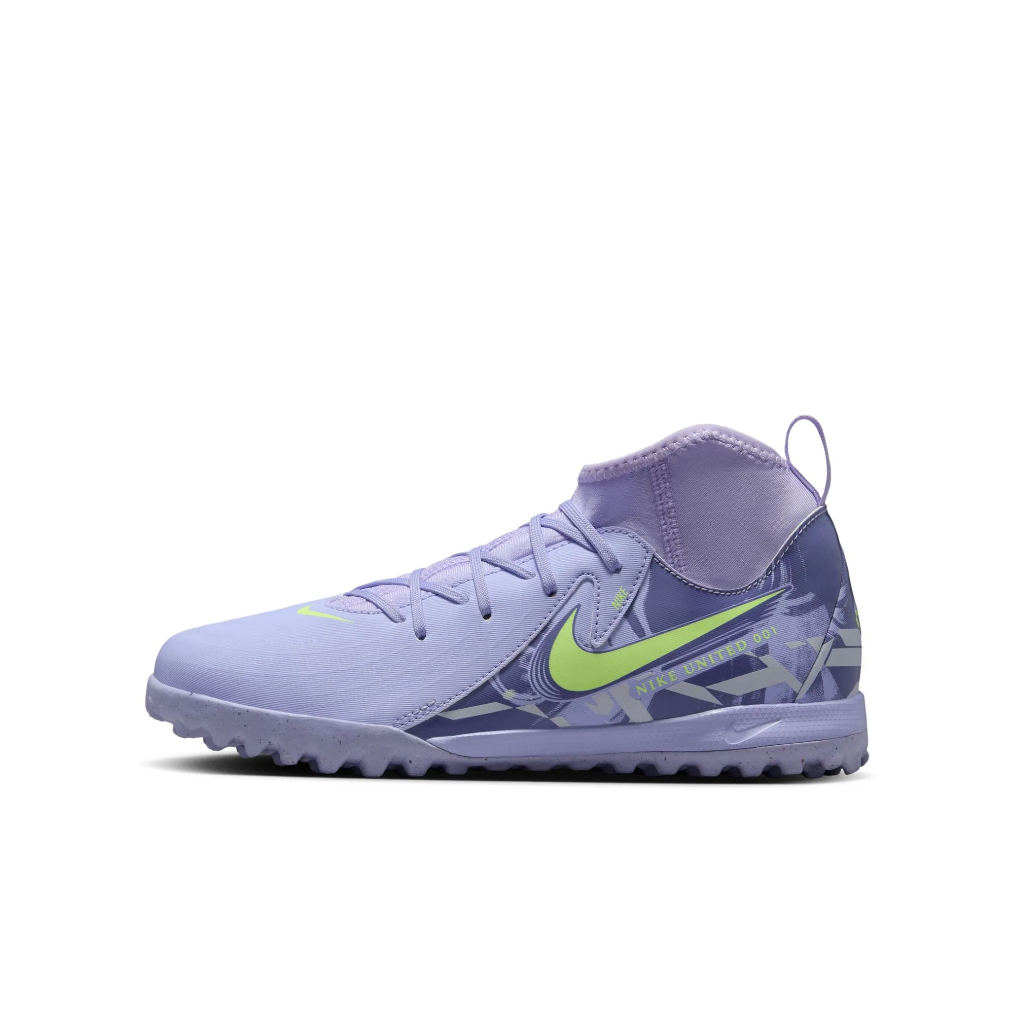 Nike Junior Phantom Luna II Academy TF Turf Soccer Shoes- White