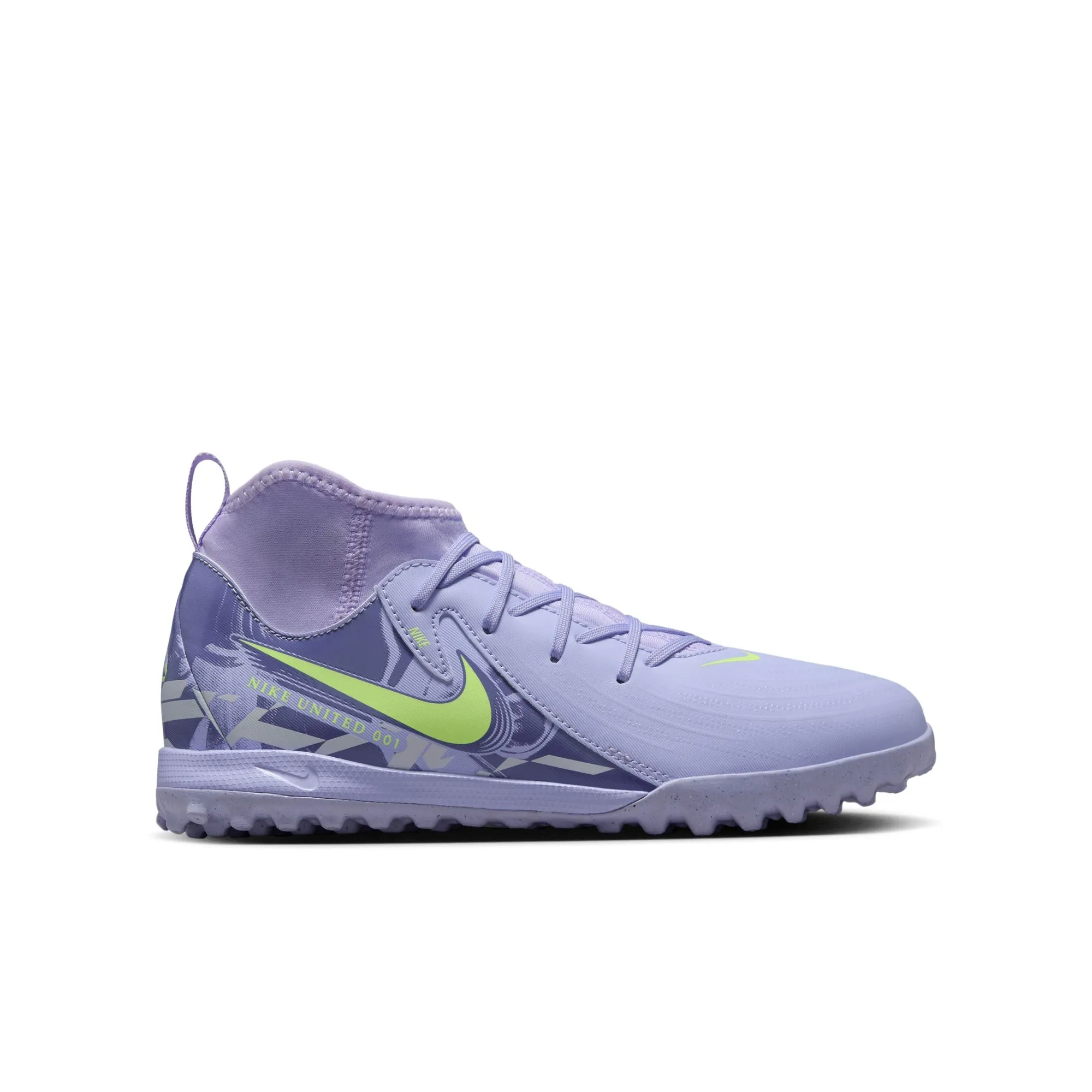 Nike Junior Phantom Luna II Academy TF Turf Soccer Shoes- White