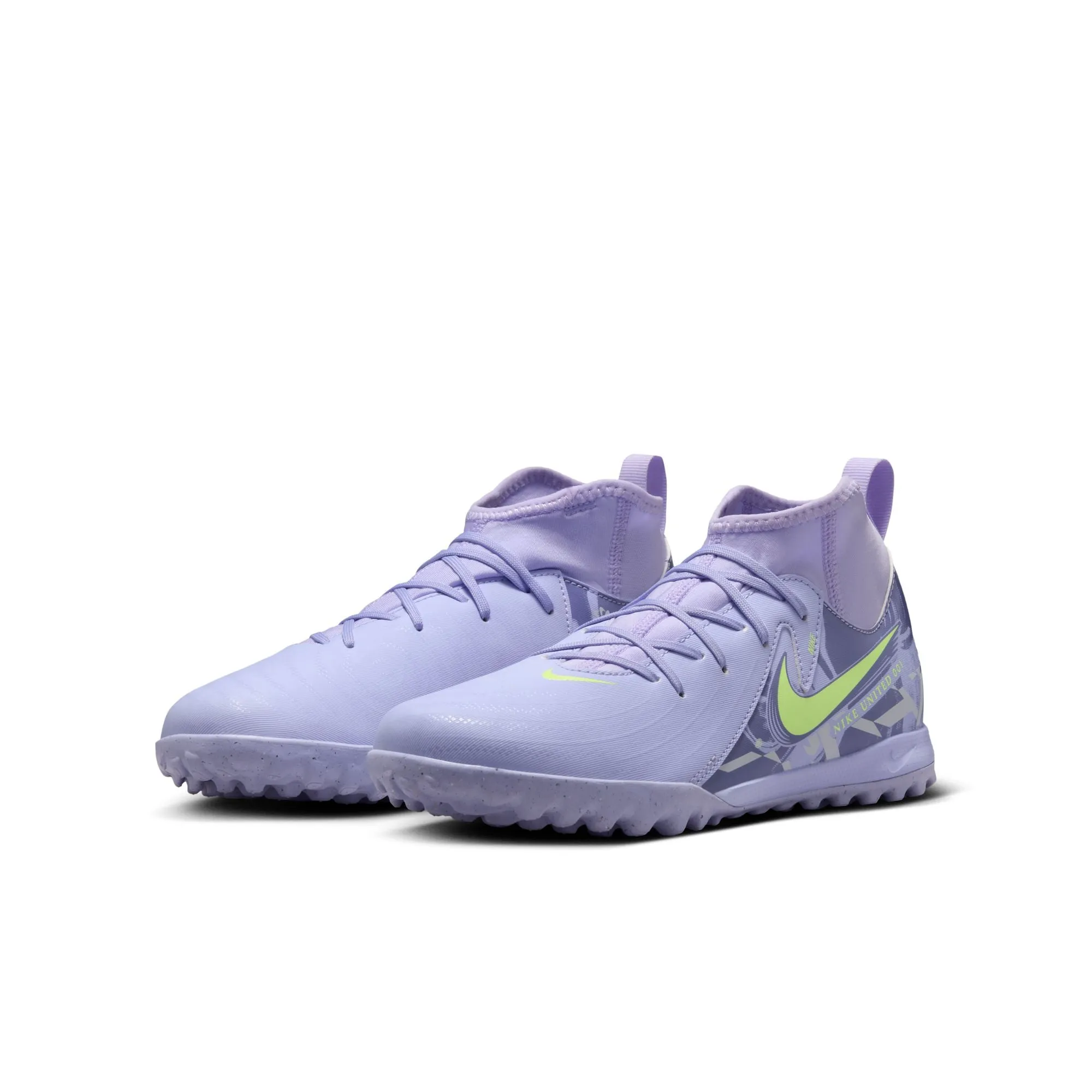 Nike Junior Phantom Luna II Academy TF Turf Soccer Shoes- White