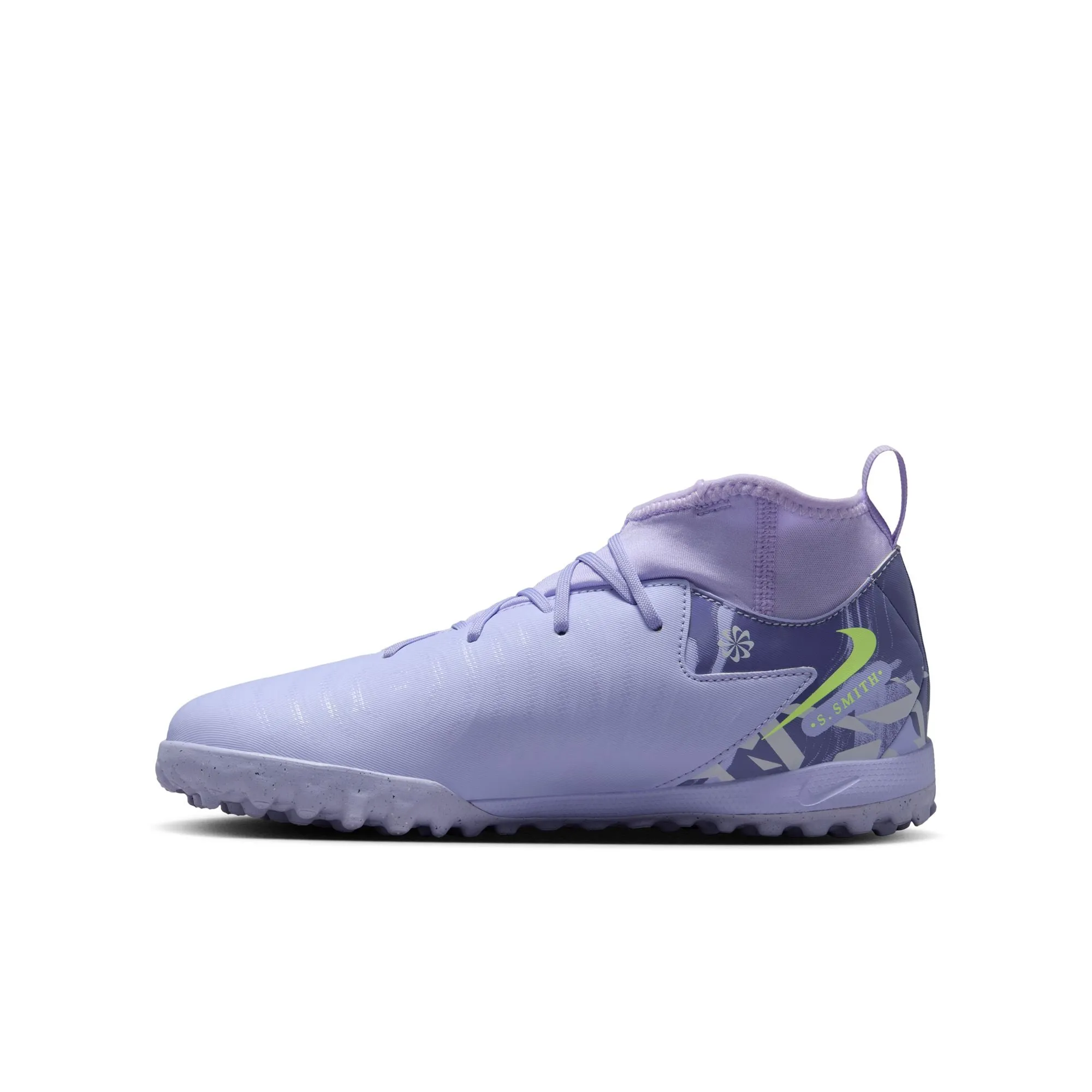 Nike Junior Phantom Luna II Academy TF Turf Soccer Shoes- White