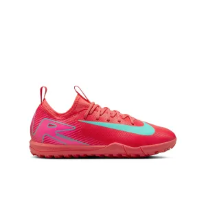 Nike Junior Vapor 16 Academy TF Turf Soccer Cleats - Ember Glow/Aurora Green
