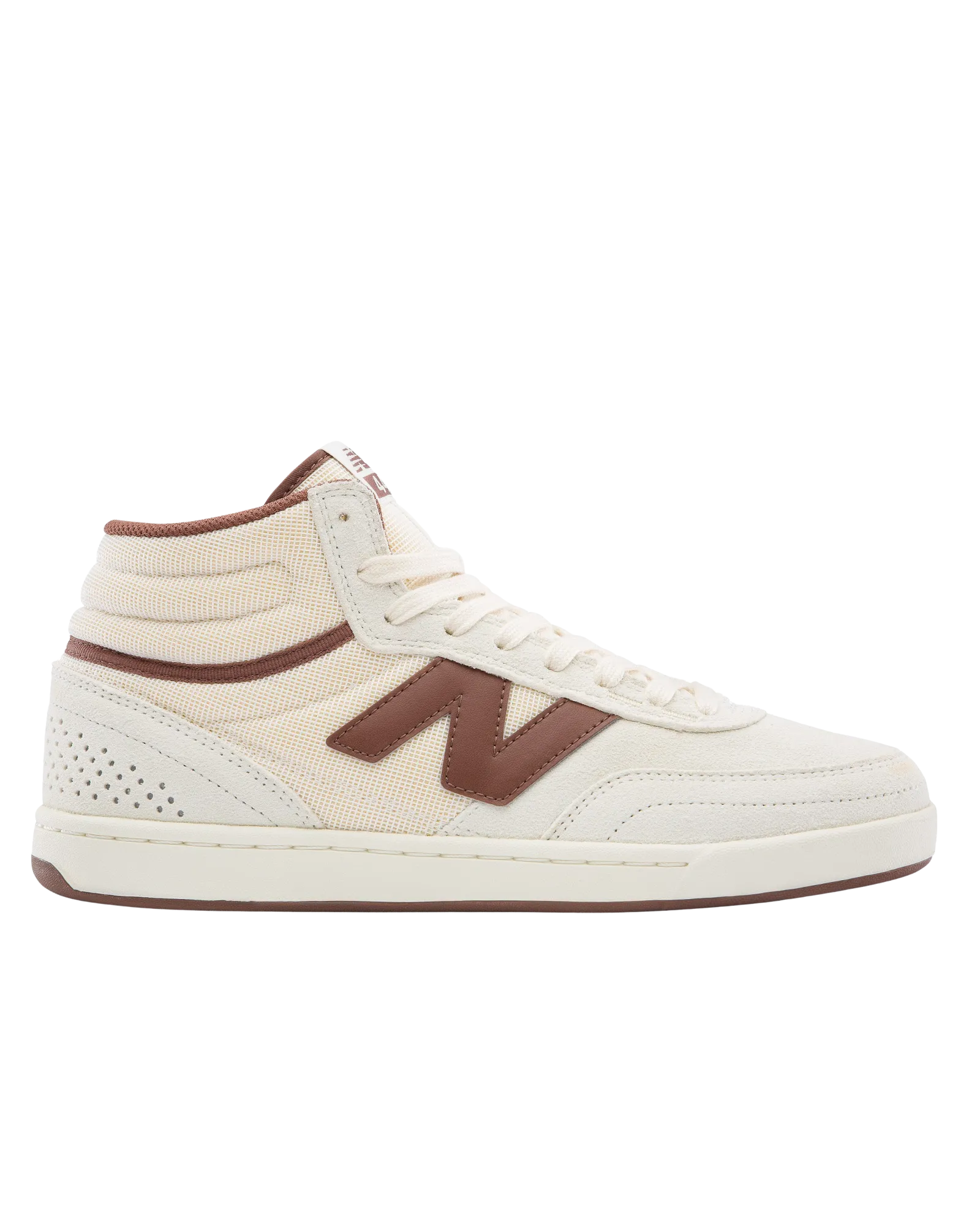 Numeric 440 High V2 Shoes in Sea Salt & Dark Brown