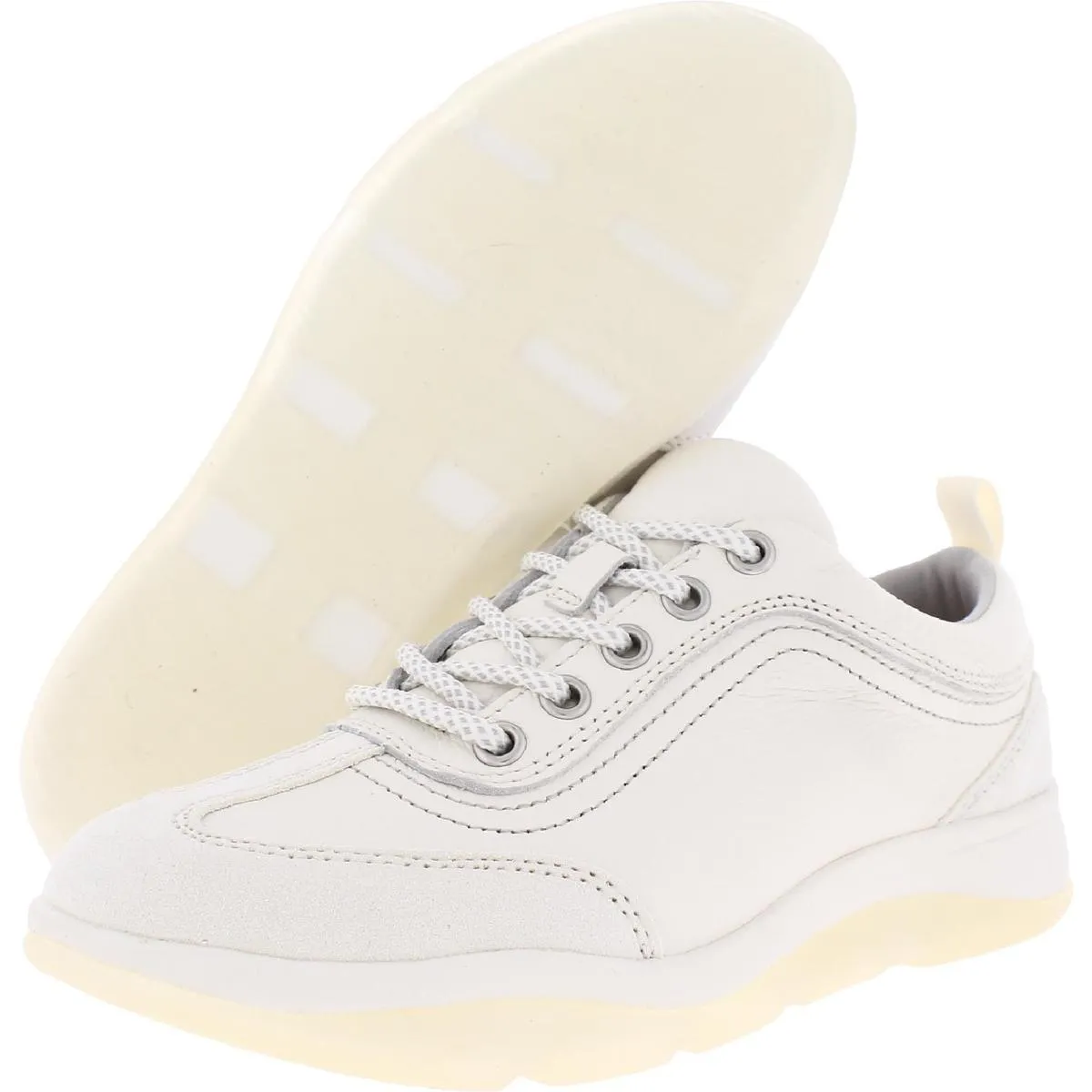 Nyla Womens Leather Lace Up Athletic and Training Shoes