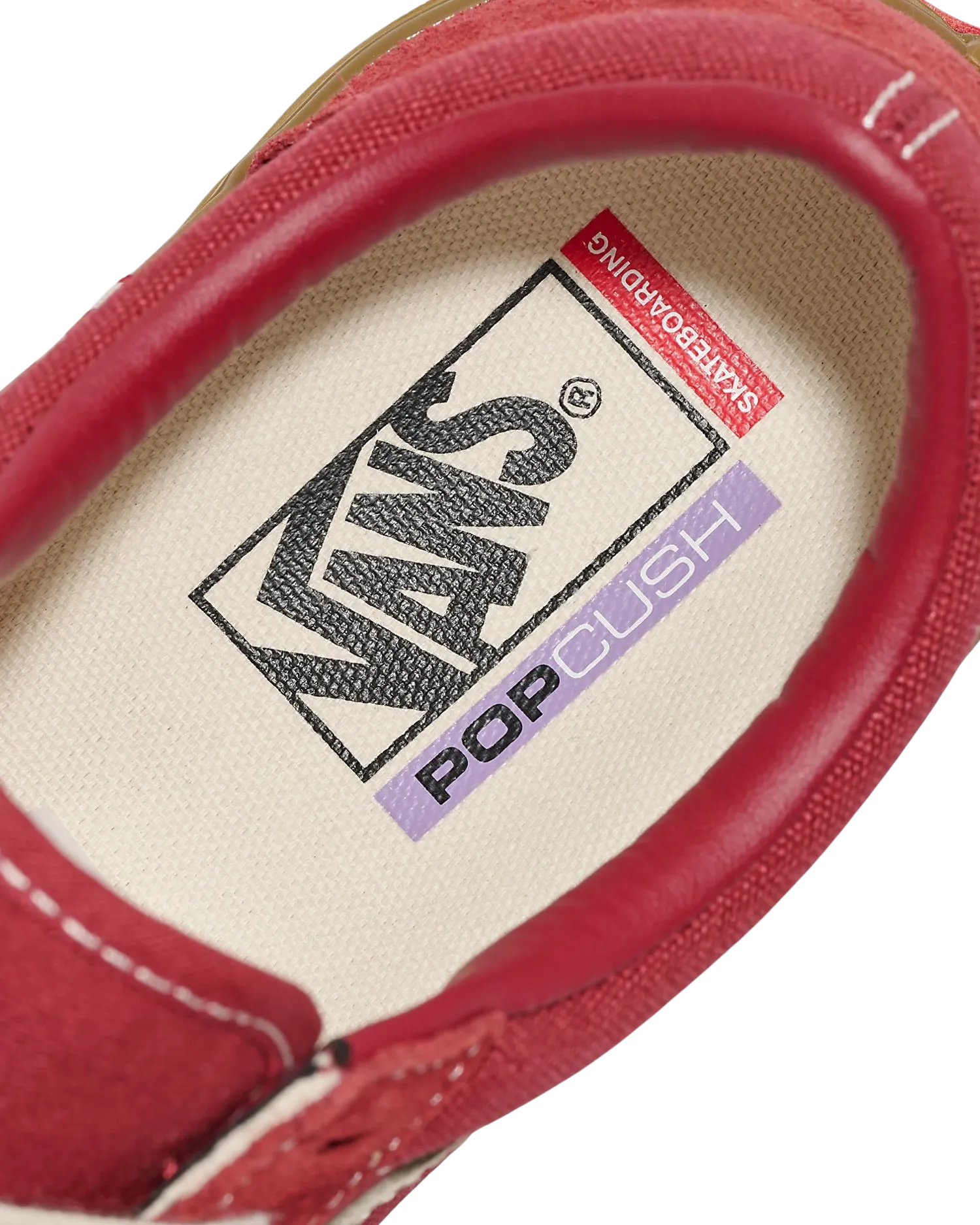 Old Skool Shoes in Red & Gum