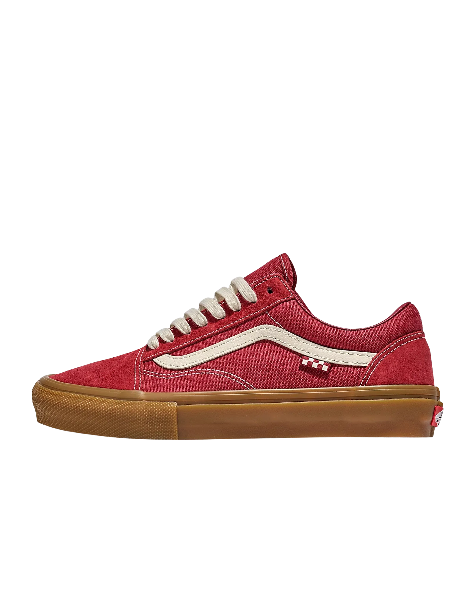 Old Skool Shoes in Red & Gum