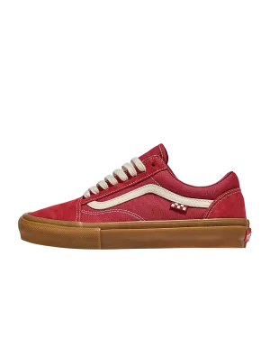 Old Skool Shoes in Red & Gum
