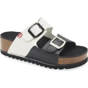 ON FOOT SEATTLE SANDAL - BLACK & WHITE
