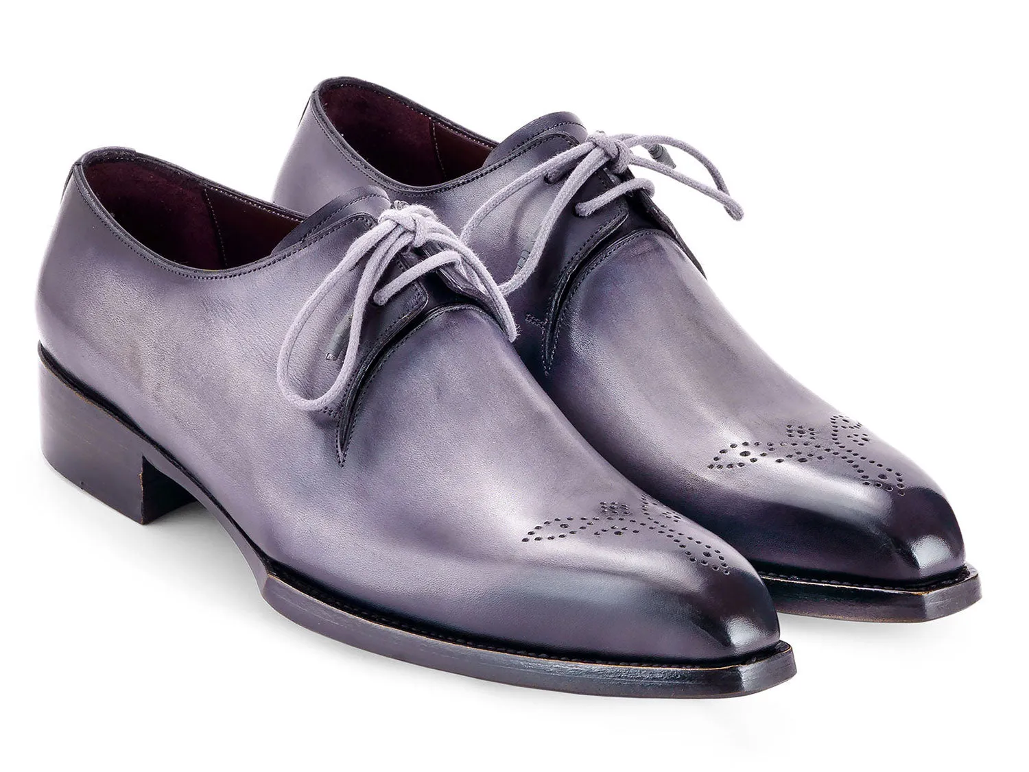 Paul Parkman Shoes Paul Parkman Men's Goodyear Welted Derby Shoes in Grey