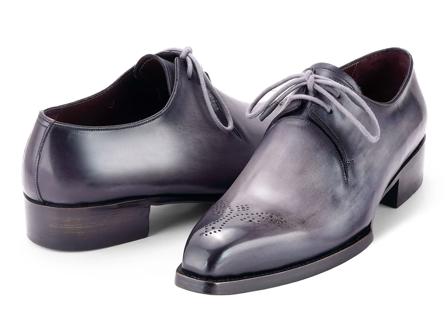 Paul Parkman Shoes Paul Parkman Men's Goodyear Welted Derby Shoes in Grey