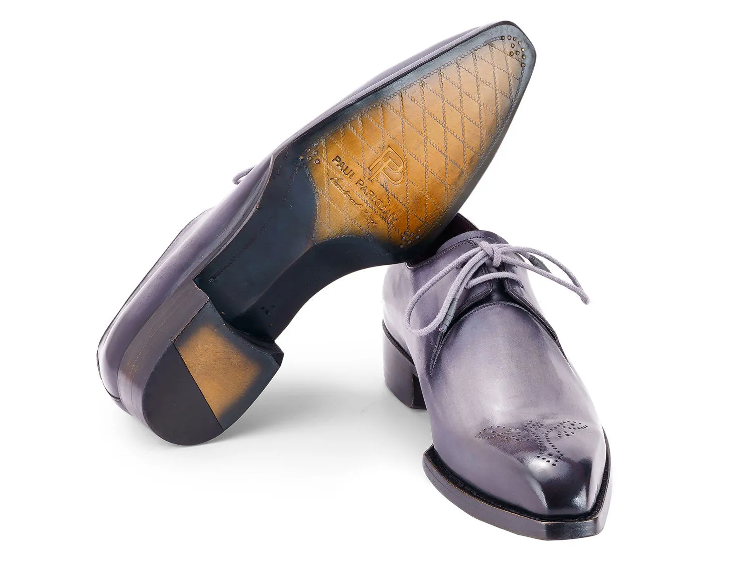 Paul Parkman Shoes Paul Parkman Men's Goodyear Welted Derby Shoes in Grey