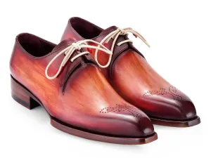 Paul Parkman Shoes Paul Parkman Men's Goodyear Welted Derby Shoes in Reddish Brown
