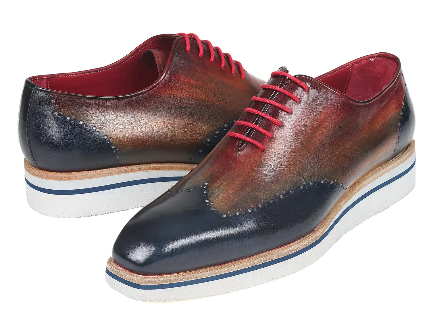 Paul Parkman Shoes Paul Parkman Men's Smart Casual Wingtip Oxfords in Multiple Colors