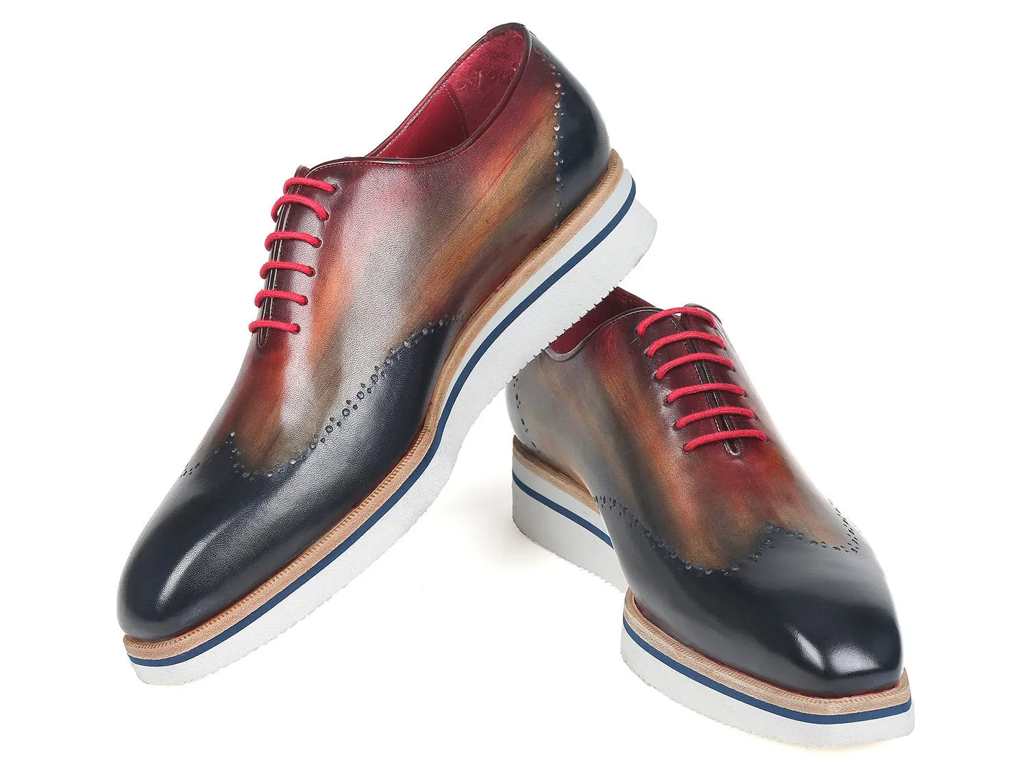 Paul Parkman Shoes Paul Parkman Men's Smart Casual Wingtip Oxfords in Multiple Colors