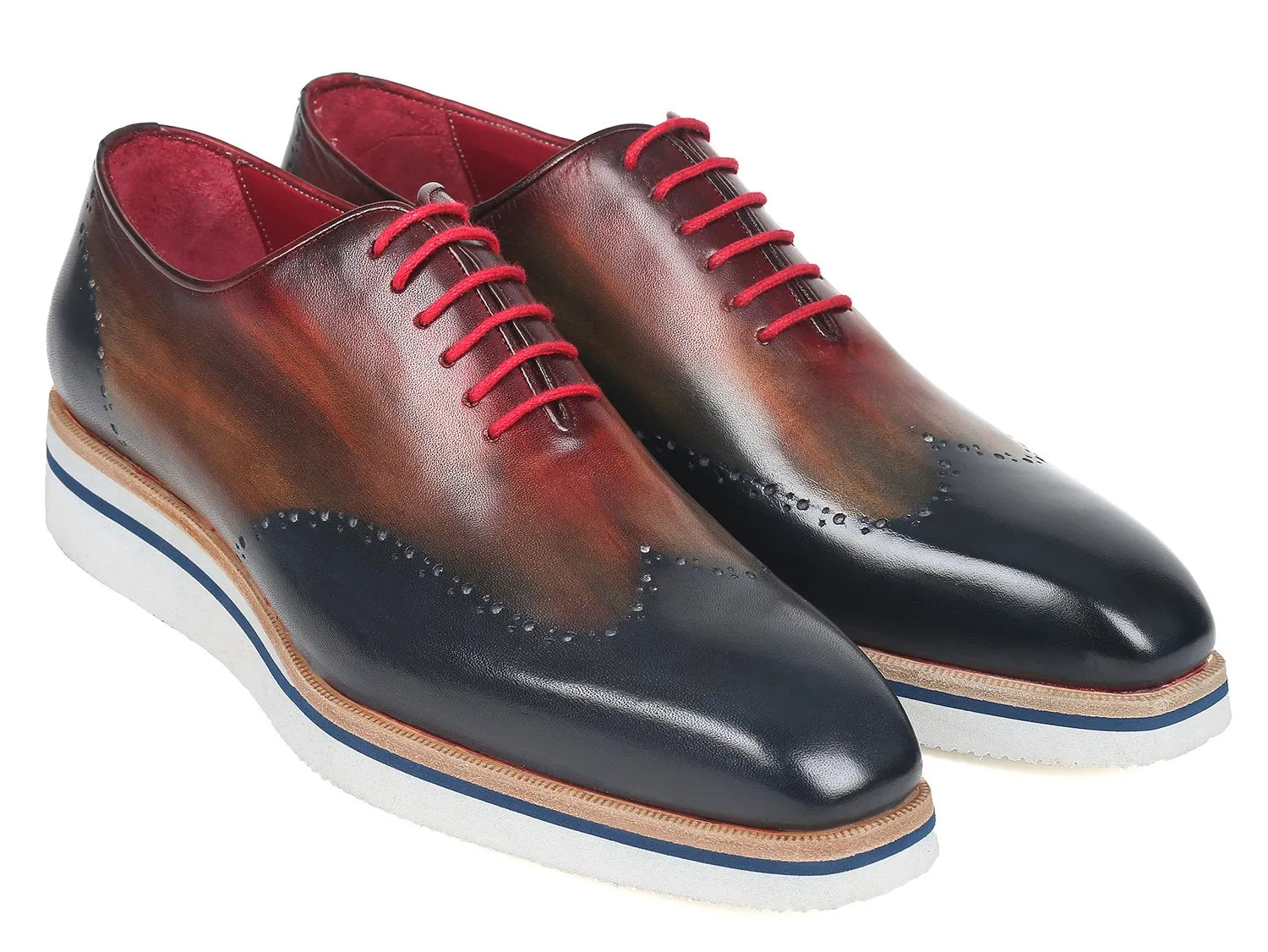Paul Parkman Shoes Paul Parkman Men's Smart Casual Wingtip Oxfords in Multiple Colors