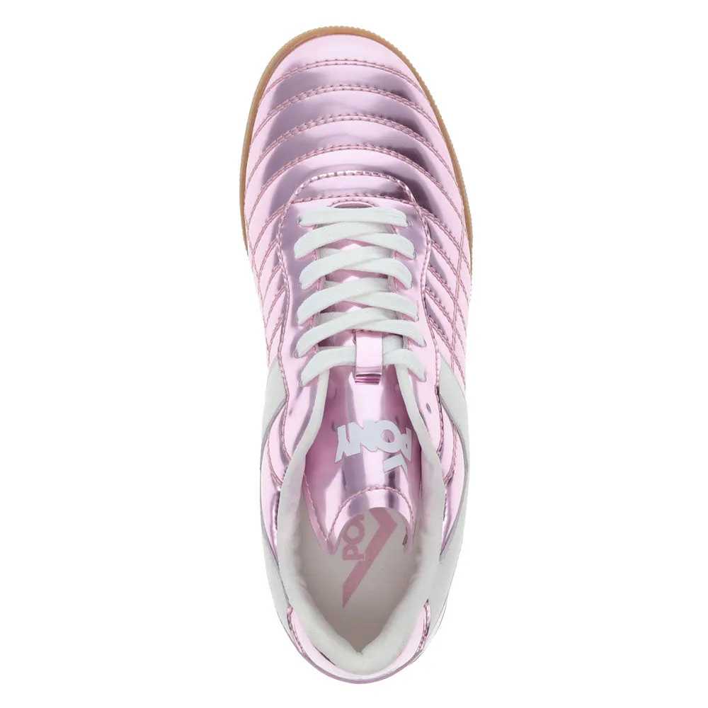 PONY Mens Madrid 82 Metallic Genuine Leather Premium Lace Up Athletic Sneaker Shoe