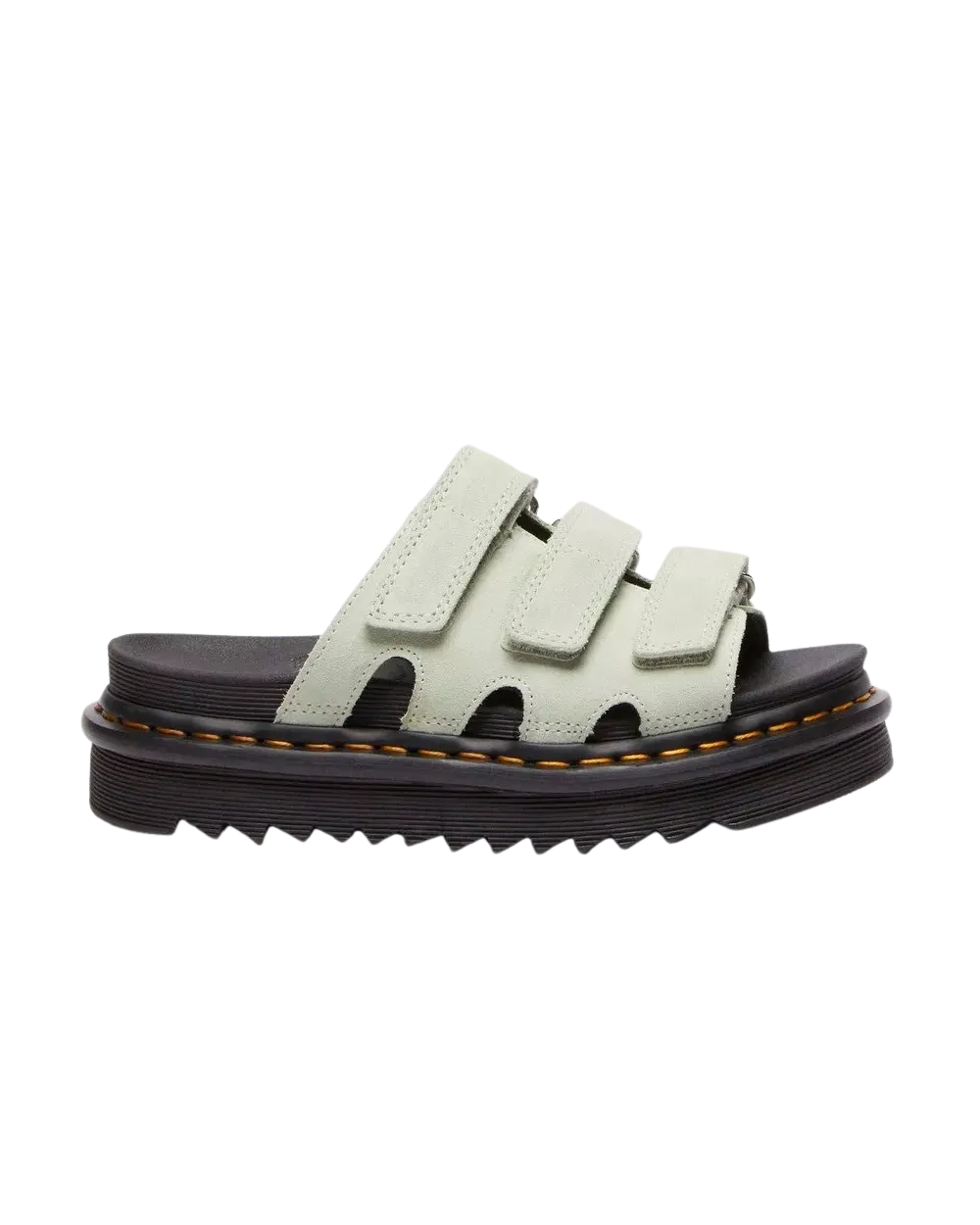 Raine Slide EH Suede Sandals in Sage Green