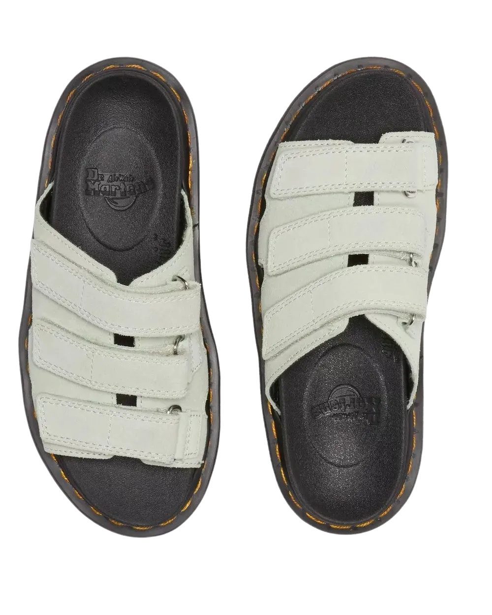 Raine Slide EH Suede Sandals in Sage Green
