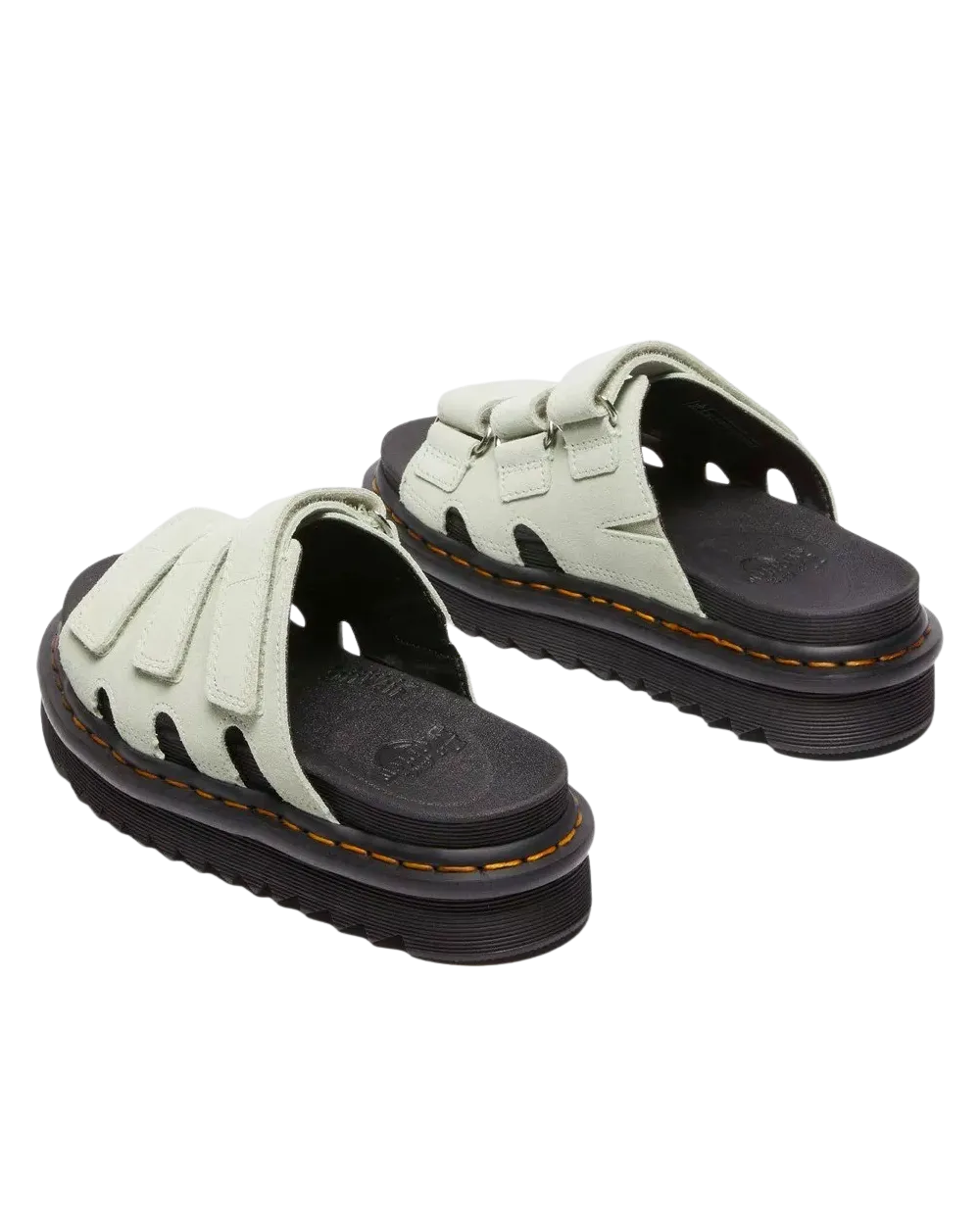 Raine Slide EH Suede Sandals in Sage Green
