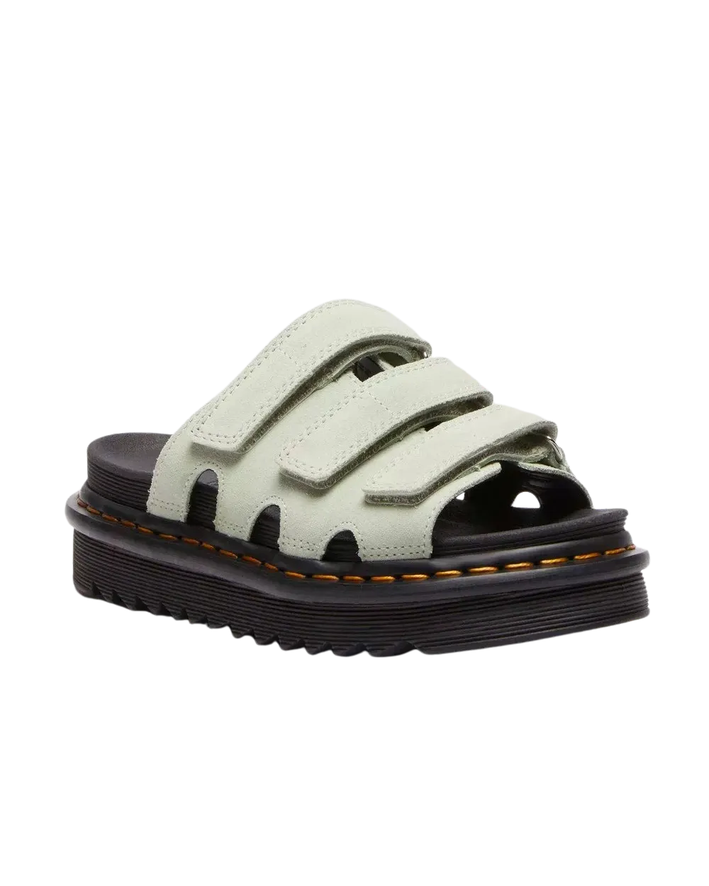 Raine Slide EH Suede Sandals in Sage Green
