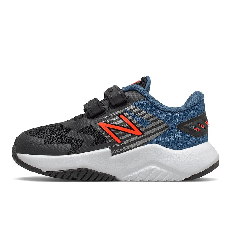 Rave Run - Black with Oxygen Blue and Dynomite - Kids