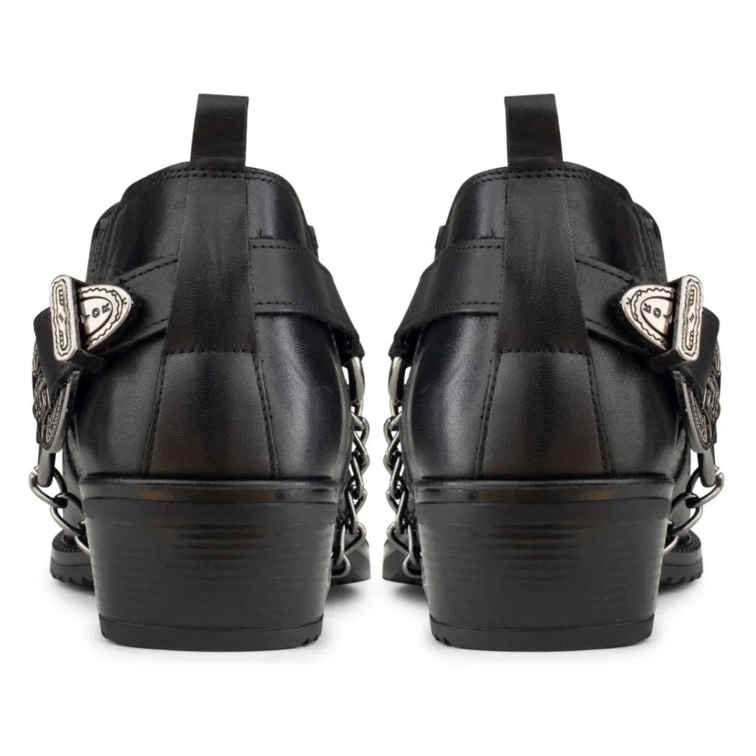Real Leather Cowboy Cuban Heel Shoes