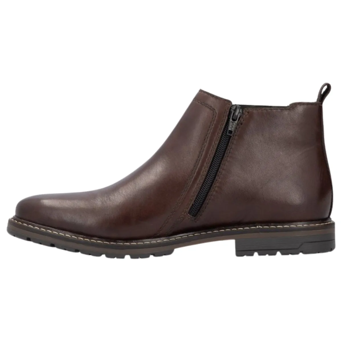 Rieker Men's 13757-25 Chelsea Nougat Brown Leather