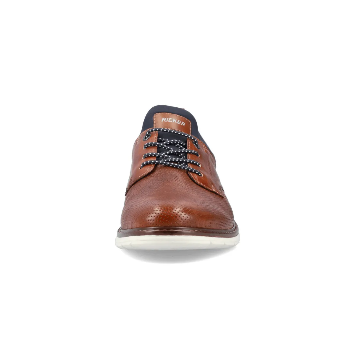 Rieker Men's 14450-22 Dustin Nut/Lake/Navy/Amaretto Leather