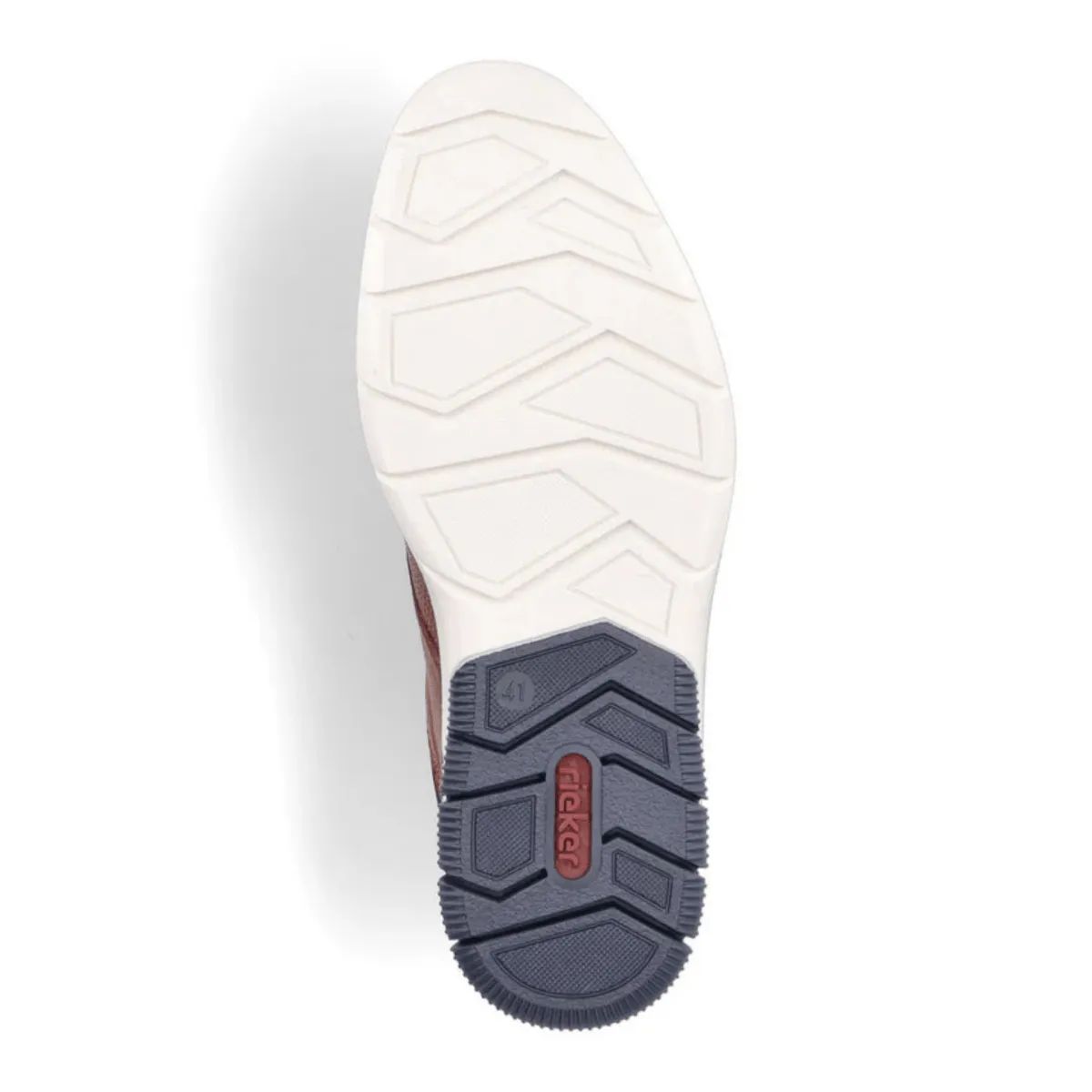 Rieker Men's 14450-22 Dustin Nut/Lake/Navy/Amaretto Leather
