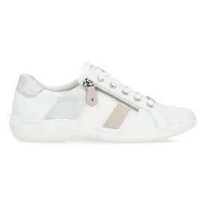 Rieker Woman's Louann D1E00-81 White/Rose/Ice