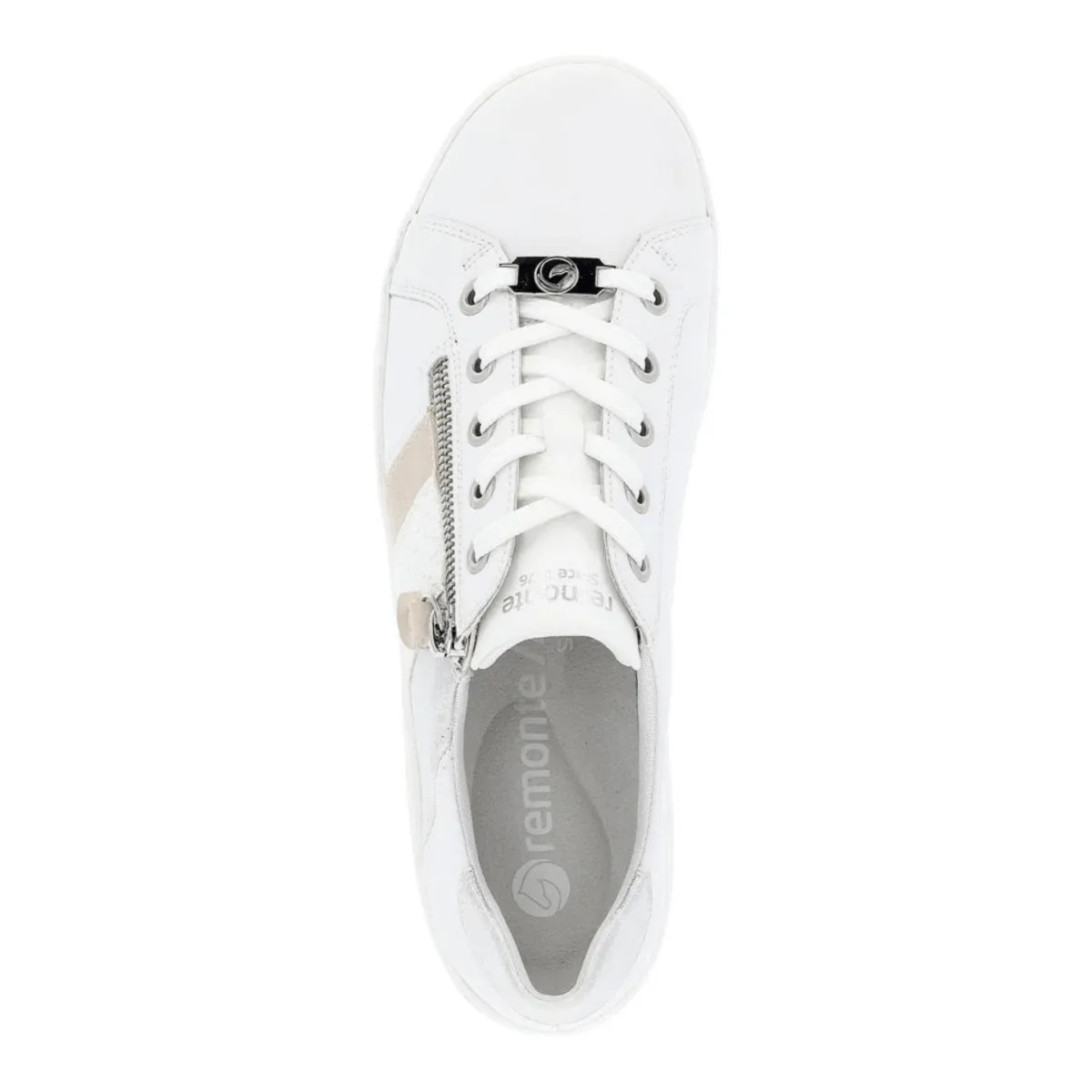 Rieker Woman's Louann D1E00-81 White/Rose/Ice