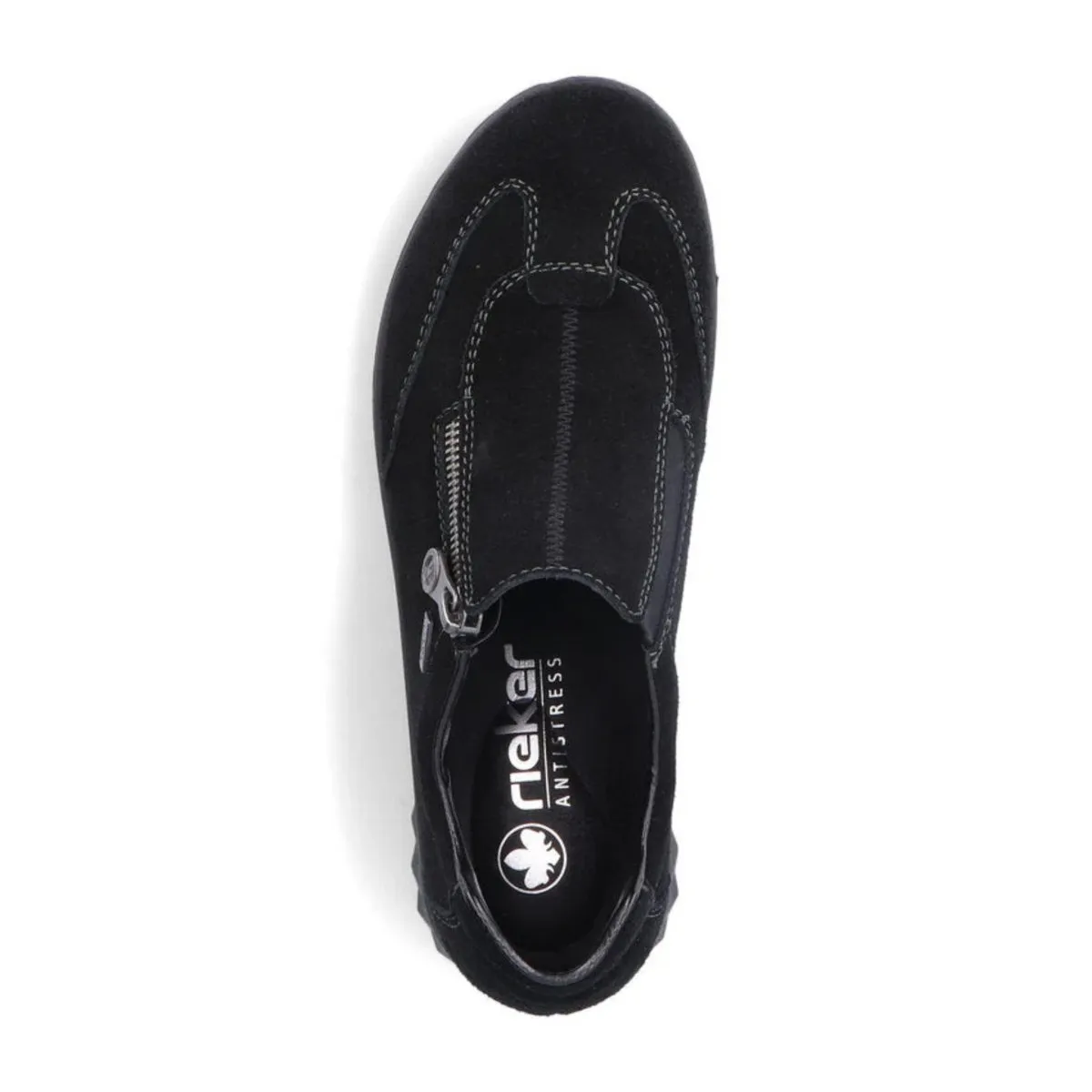 Rieker Women's 59071-00 Eugenia Black Nubuck Waterproof