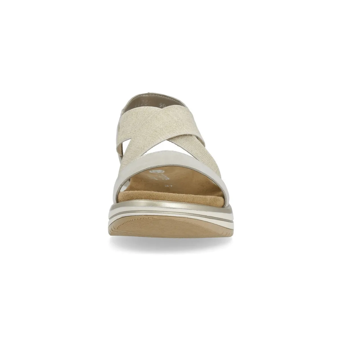 Rieker Women's D1J50-90 Jocelyn Shell/Beige/Gold