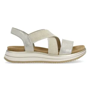 Rieker Women's D1J50-90 Jocelyn Shell/Beige/Gold