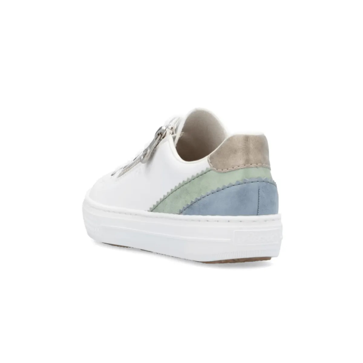Rieker Women's L5900-80 Enya White/Mint/Blue/Pearl