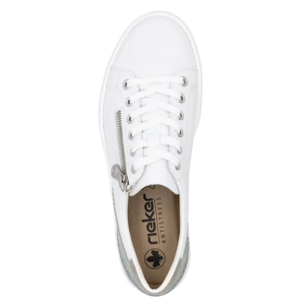 Rieker Women's L5900-80 Enya White/Mint/Blue/Pearl