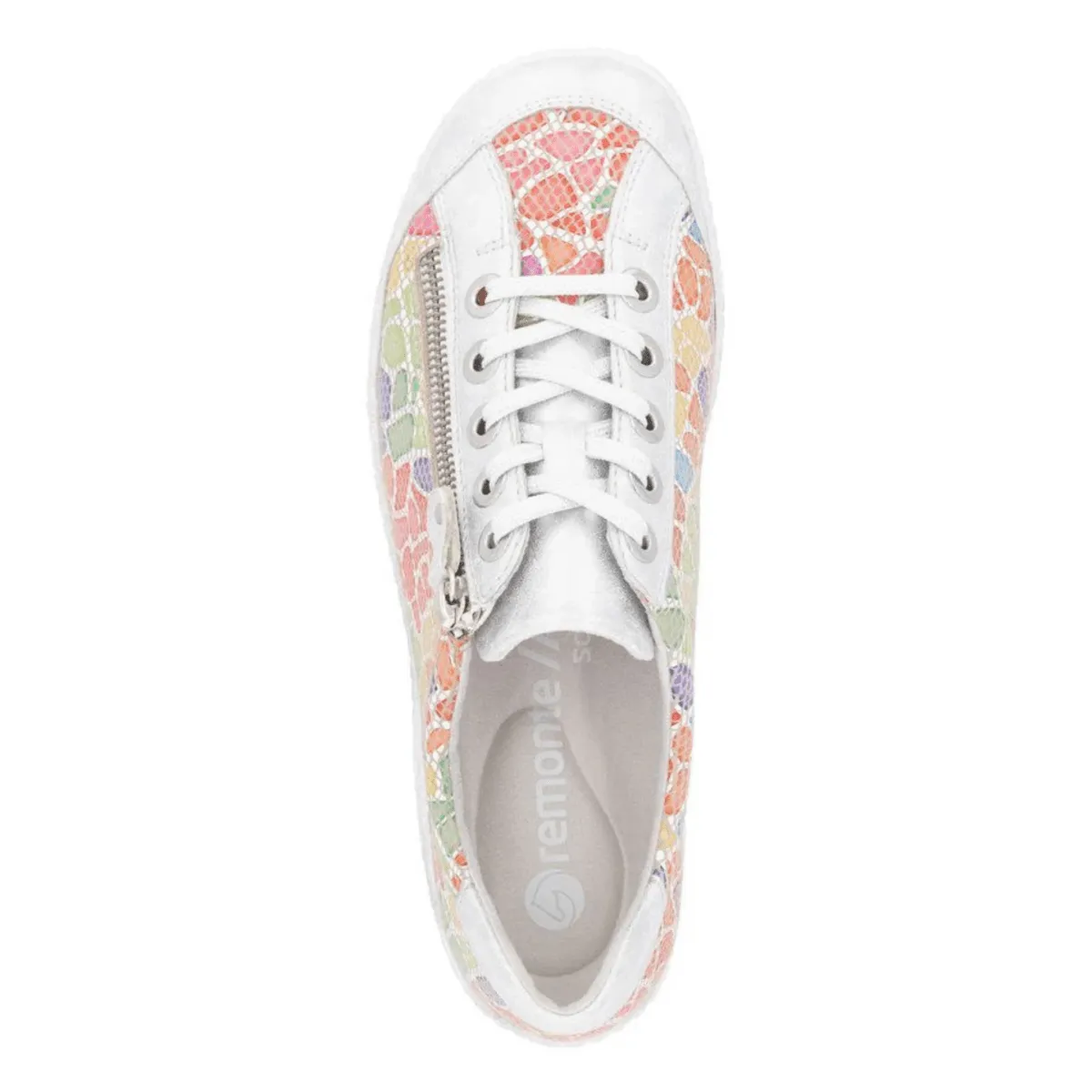 Rieker Women's R1402-97 Liv Ice/Multi Leather