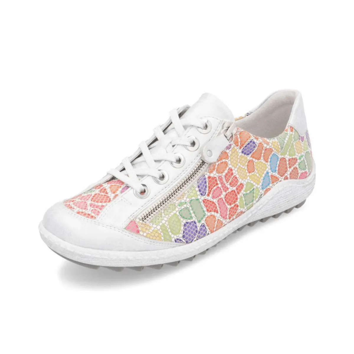 Rieker Women's R1402-97 Liv Ice/Multi Leather