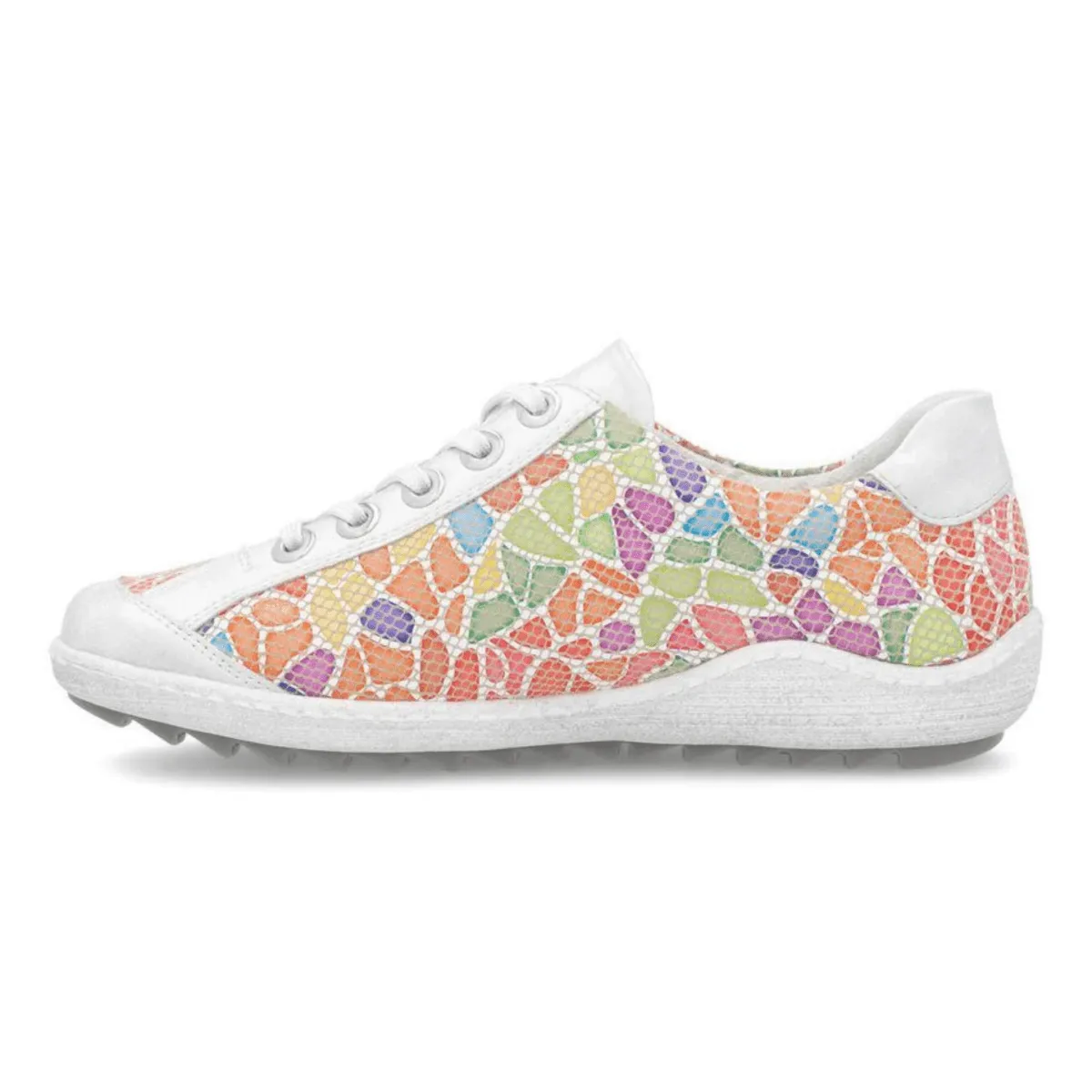 Rieker Women's R1402-97 Liv Ice/Multi Leather